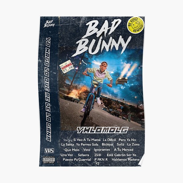 YHLQMDLG  Poster RB3107 product Offical Bad Bunny Merch