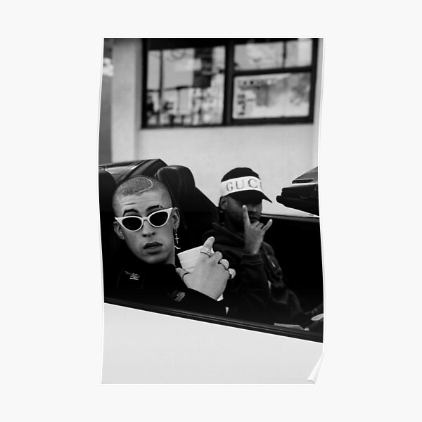 Bad bunny car Poster RB3107 product Offical Bad Bunny Merch