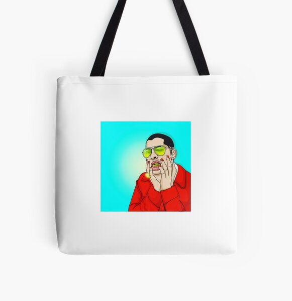 Bad Bunny Cartoon All Over Print Tote Bag RB3107 product Offical Bad Bunny Merch