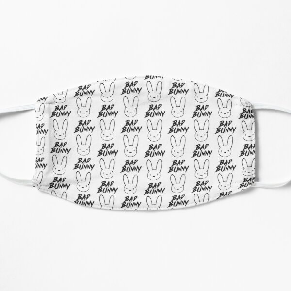 Bad Bunny Logo Flat Mask RB3107 product Offical Bad Bunny Merch
