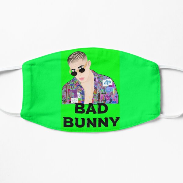 Bad Bunny bebe, el Conejo Malo arte, gift for loved ones Flat Mask RB3107 product Offical Bad Bunny Merch