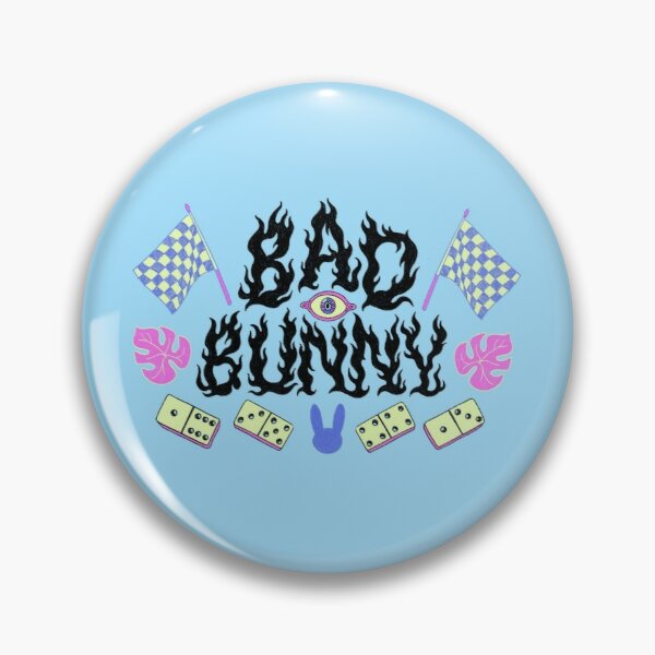 Bad Bunny Dominos Pin RB3107 product Offical Bad Bunny Merch