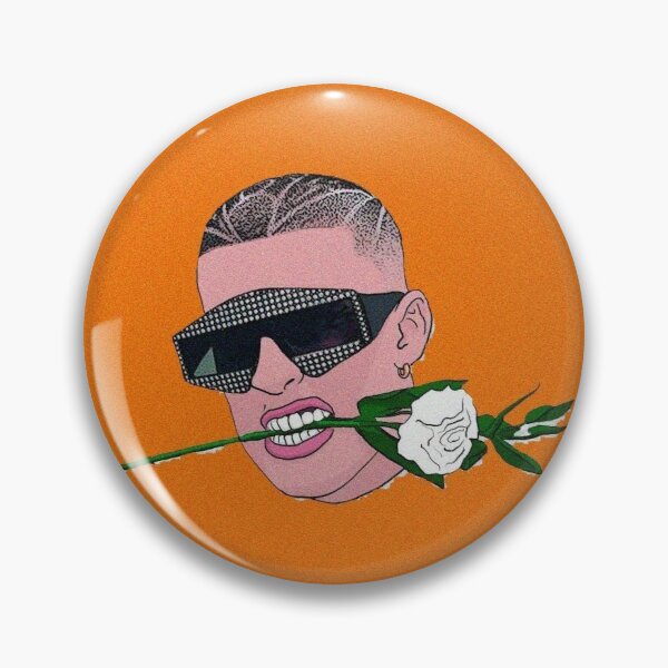 Bad Bunny Rose Pin RB3107 product Offical Bad Bunny Merch
