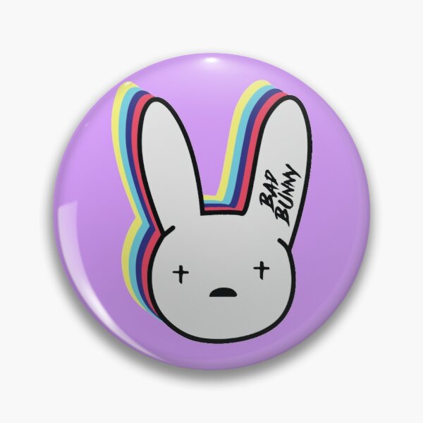 Bad Bunny Logo Pin RB3107 product Offical Bad Bunny Merch