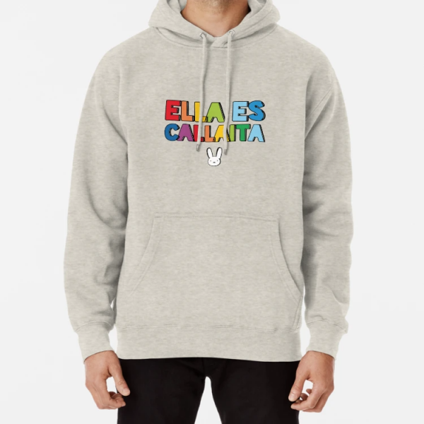 ssrcomhoodiemensheather oatme 1 - Bad Bunny Store